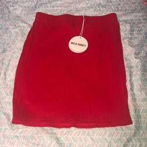 NWT Red Mini Skirt